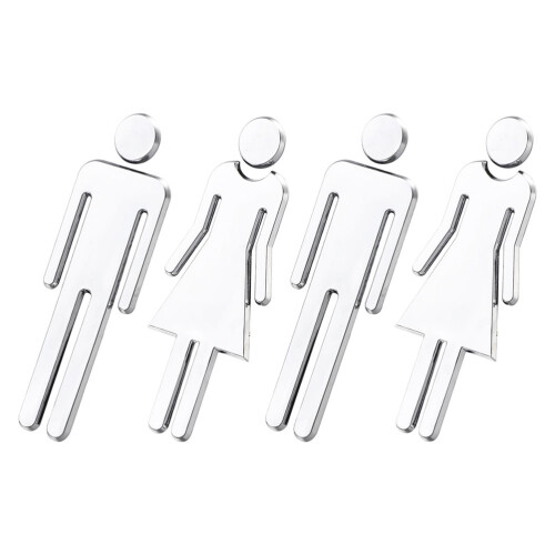 10Paires Enseignes Miroir Argent Décor