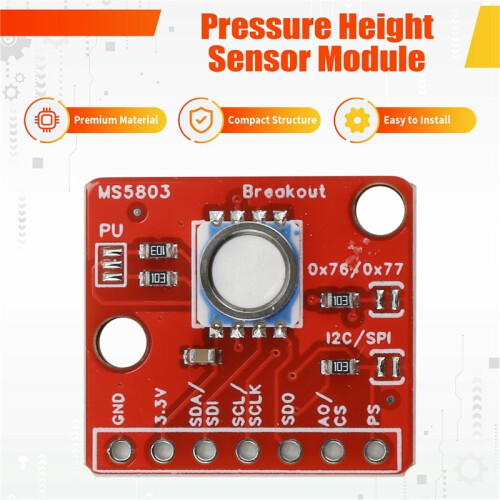 GY-MS5803-14BA Fluid Liquid Gas Pressure Height Sensor Breakout Module Waterproof Pressure Sensor for 1