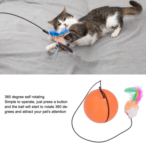 Balle interactive pour chat - 500 mAh, orange 2