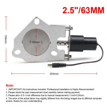 2.5Inch Car Electric Exhaust Valve CutOut Cut Out Kit Remote Sound Wave Control Valve Muffler Parts