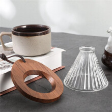 Coffee Filter Paper Wooden Tray Hand-Poured Simple Filter Cup Funnel Cup Tray Coffee Filter Paper Filter Cup Tray