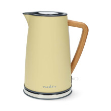 Wasserkocher | 1.7 l | Soft-Touch | Gelb | Um 360 Grad drehbar | Verdecktes Heizelement | Strix Controller | Boil-dry protection