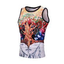 (A Tree,M)Camisetas sin mangas de verano para hombre Chaleco Informal Impreso en 3D Gráficos Camisetas sin mangas