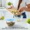 Set di coperchi in silicone, 5 pezzi, blu, copertura per microonde 5
