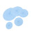 Set di coperchi in silicone, 5 pezzi, blu, copertura per microonde 12