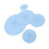Set di coperchi in silicone, 5 pezzi, blu, copertura per microonde 13