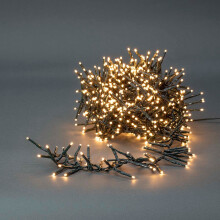 Luzes de Natal | Aglomerado | 768 LEDs | Branco Quente | 5,60m | Efeitos de luz: 7 | Interior ou Exterior | Adaptador de energia