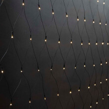 Luzes decorativas de malha | Branco Quente | 320 LEDs | 3x1,5m | Efeitos de luz: 7 | Interior ou Exterior | Adaptador de energia