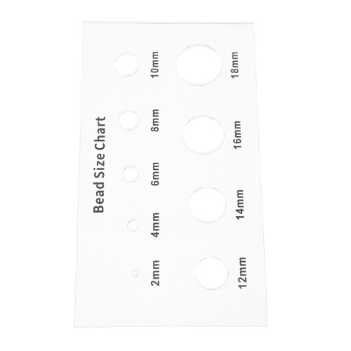 4St Compacte Bead Sizing Ruler Voor Diverse Kralen En Steentjes 2