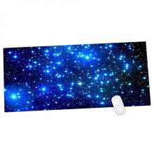 (Blue, M) Galaxy Pattern Antislip Laptop Computer Gaming Large Mouse Keyboard Pad Mat