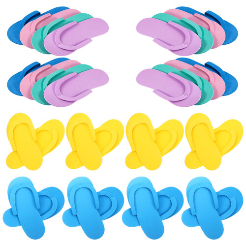 48Pairs Comfortable Eva Disposable Slippers for Beach Spa Hotel Use