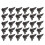 150Pcs Durable Black Plastic Metal Tie Clips for Men Formal Suit Use 1