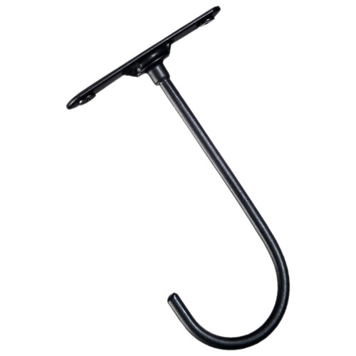 3Pcs Heavy Duty Iron Ceiling Hooks Reliable Wall Fixing Black Hangers
