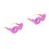 2Stk Plüschbrillen Violet Für Damen Cosplay 4