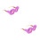 2Stk Plüschbrillen Violet Für Damen Cosplay 5