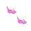 2Stk Plüschbrillen Violet Für Damen Cosplay 6