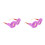 2Stk Plüschbrillen Violet Für Damen Cosplay 9