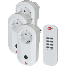 Schnurloses Steckerset Indoor 3 x F (CEE 7/3) Weiß