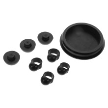 4Sets Ethereal Schlagzeug Zubehör Silikon Mute Pads Schwarz Vielseitig