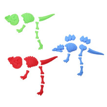6St Creatieve Dinosaurussen Zandvormen Speelset Voor Kinderen