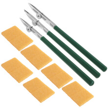 1Set Groene Metalen Tekenset Voor Tekenlijnen En Maskering Kunstenaars