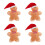 4Pièces Coussin Peluche Doux Décoration 4