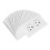 100Pièces Stickers Prises Simulées Blanches Vinyle Pour Décoration 1