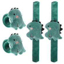 4Pièces Bracelets Slap Thème En Tissu Vert Accessoire
