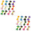 24 Cordelette Nylon Assortie Pour Kumihimo DIY 6