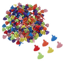 600St Assorti Metalen Hartvormige Paperclips Voor Creatieve Hobby's