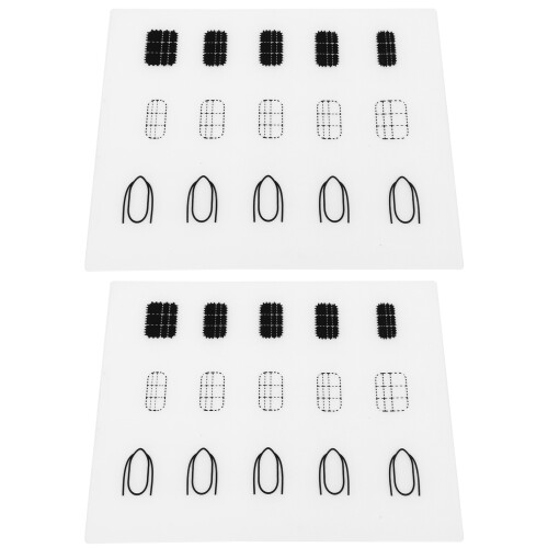 4Pièces Tapis Coloré Silicone Pour Et Nail Art