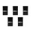 5Pcs Vehicle Audio Crossover Plastic Car Audio Equalizer 5