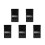 5Pcs Vehicle Audio Crossover Plastic Car Audio Equalizer 6
