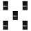 5Pcs Vehicle Audio Crossover Plastic Car Audio Equalizer 8