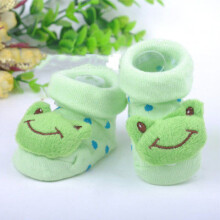 (Frog)Lindo Unisex Calcetines Bebé Niños Antideslizante Zapatos Deslizador 012 Meses