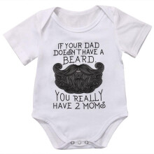 (6-12 Months) Bébé Nouveauné Fille Enfants Barboteuse Combinaison Big Papa Maman Tshirt
