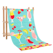 (Style B) Large Striped Extra Microfibre Lightweight Beach Towel Dry Articles Towel Travel
