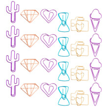 120St Creatieve Metalen Paperclips Met Unieke Vormen En Kleur