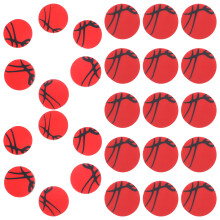 100Pcs Red Tpr Daily Use Erasers Cartoon Sports Ball Mini Erasers