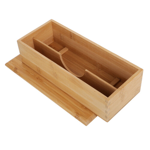 Bambus Essstäbchen Box Holz Besteck Organizer Schublade