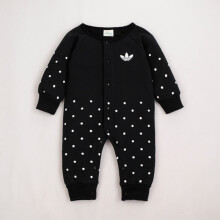 (Black, 80) Baby Infant Boy Kid Cotton Romper Jumpsuit Outfits Clothes Bodysuit