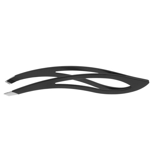 2Pièces Pince À Épiler Sourcils Acier Noir Précise Usage Beauté