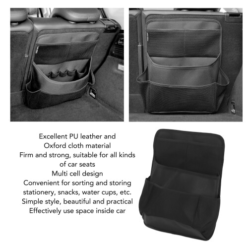 Rücksitz-Organizer - PU-Leder & Oxford-Stoff 2