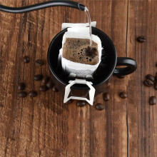 50 PCS Portable Coffee Filter Paper Bag Hanging Ear Side Drip Coffee Bag Disposable Portable Drip Coffee Filters Bag