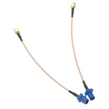 8Pièces Câbles Adaptateurs Antenne Cuivre Khaki Signal Stable