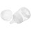 4Pièces Bouteilles Lait Transparentes PP Anti- Large 1