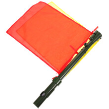 4Pièces Drapeaux Conducteurs Arbitre Avertissement Polyester