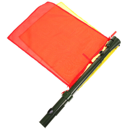 4Pièces Drapeaux Conducteurs Arbitre Avertissement Polyester