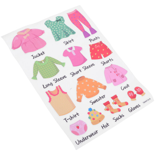 3Sets Kinderklebeetiketten PVC Für & Raumdeko 2