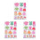 3Sets Kinderklebeetiketten PVC Für & Raumdeko 4